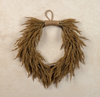 22” Dark Gold Wheat Wreath