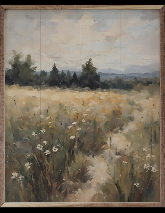 8”x10” Dirt Road in A Field