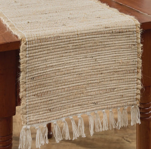 54”L Wheat Fields Jute Table Runner