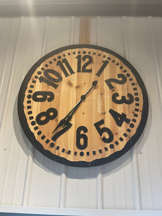 Wood Laser Cut Wall Clock