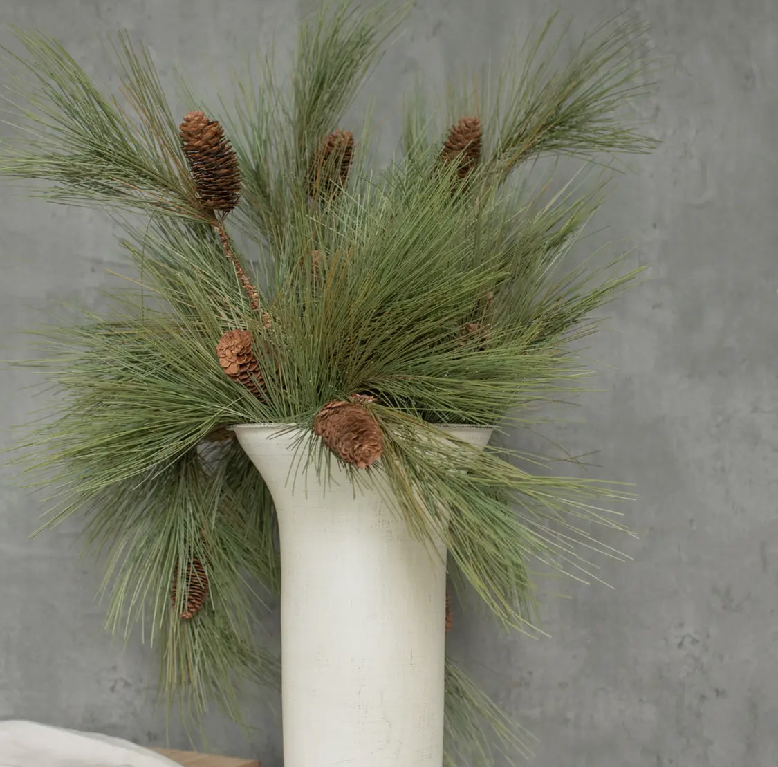29” River Pine Spray w/Cones
