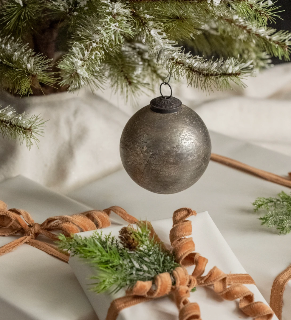 4” Crackle Kugel Ornament