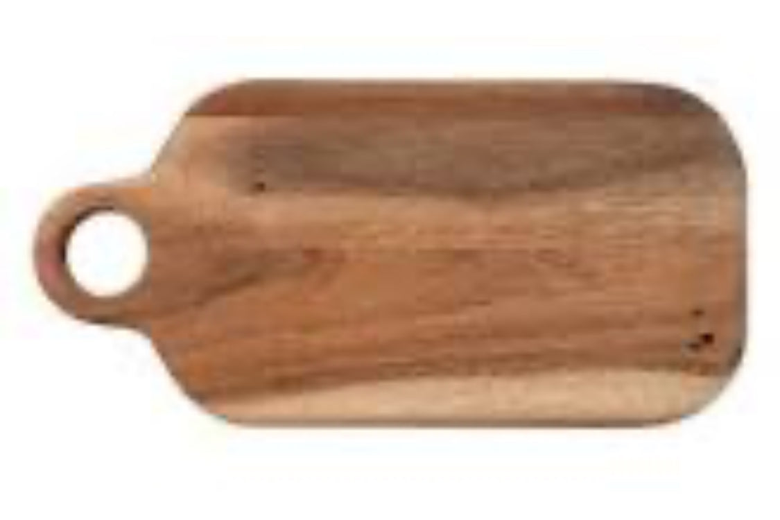 Suar Wood Cutting Board w/Handle