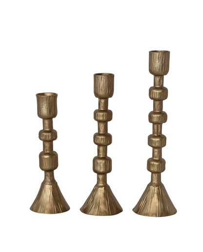 Hand-Forged Iron Taper Holders