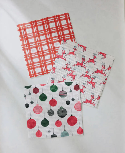 Xmas Day Dishcloth Set
