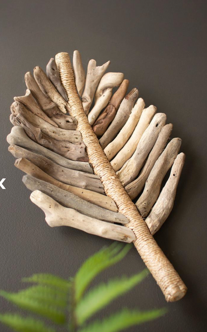 Driftwood Leaf Trays w/Abaca Detail