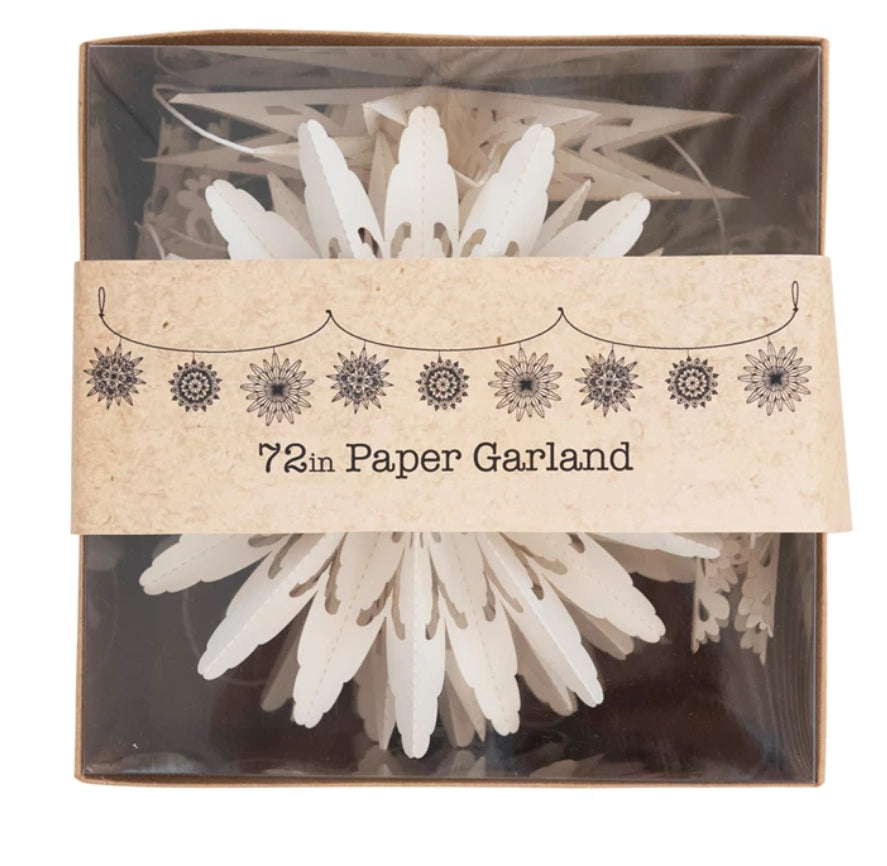72”L Snowflake Garland