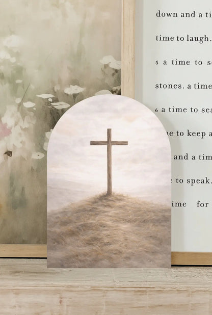 11”x15” Cross Wood Arch