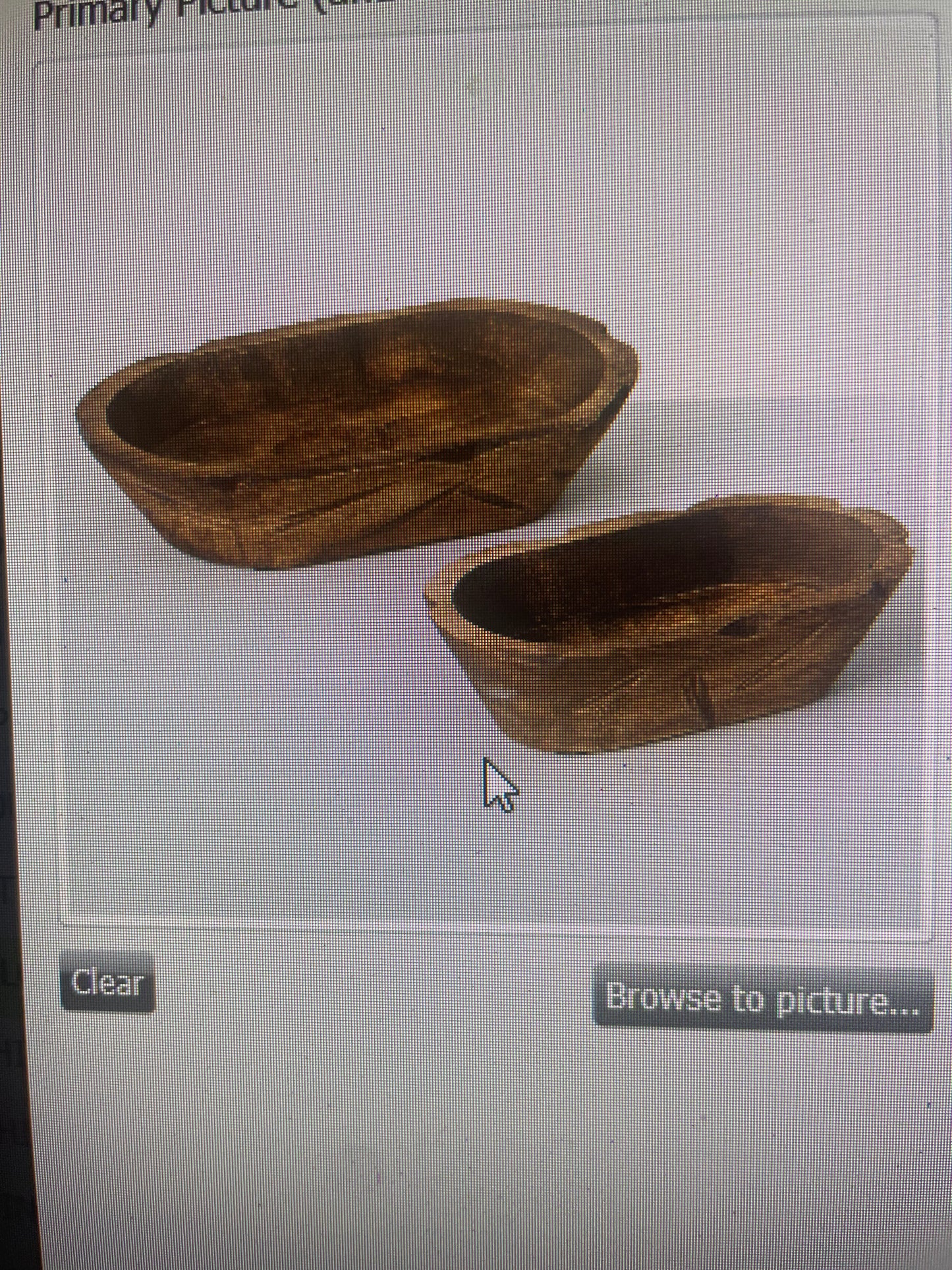 13” Oblong Wood Dough Bowl