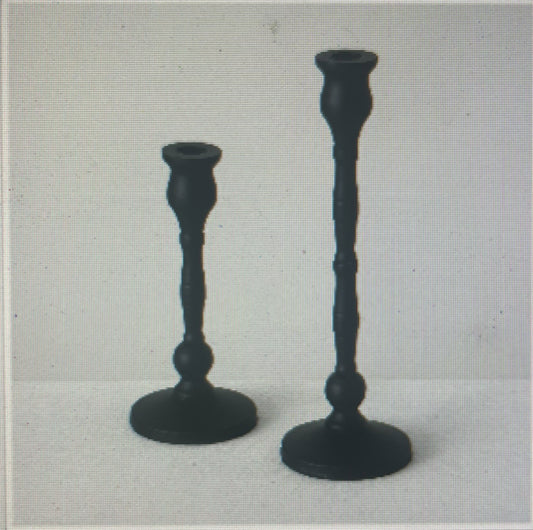 Black Iron Taper Candle Holder-AM