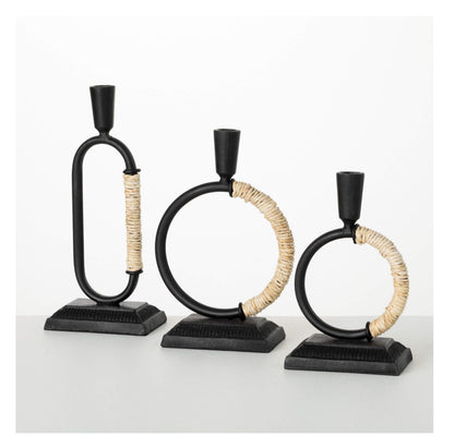 Modern Looped Taper Candle Holder-SM