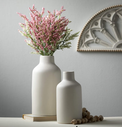 Matte White Bottle Vase