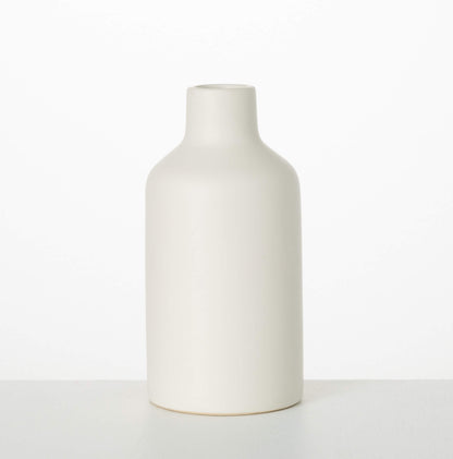 Matte White Bottle Vase