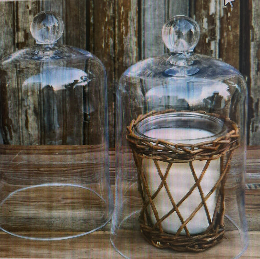 Clear Glass Cloch W/ Handle