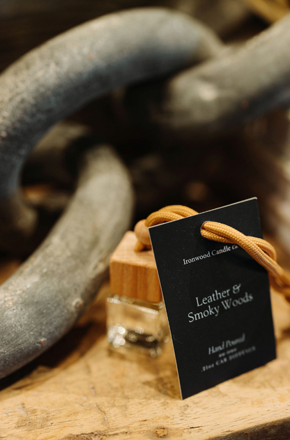 Leather & Smoky Woods Car Diffuser