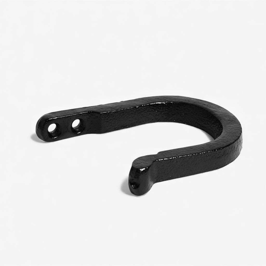 Utility Wall Hook, Black Cast Iron, Heavy Duty for Coats, Towels or Bags