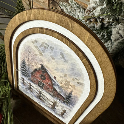 Home for Christmas Red Barn | Coordinating Set