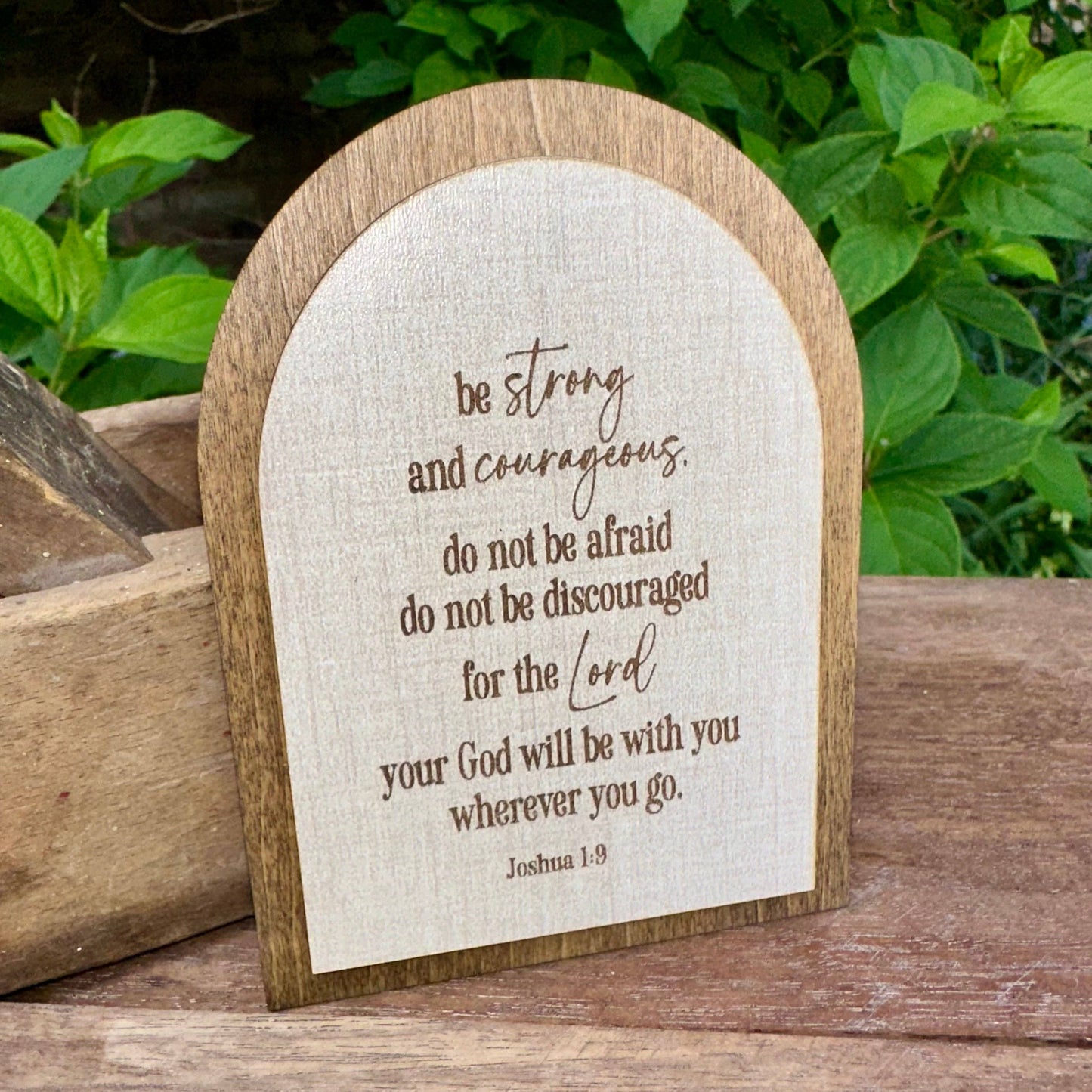 Be Strong & Courageous | Companion Sign