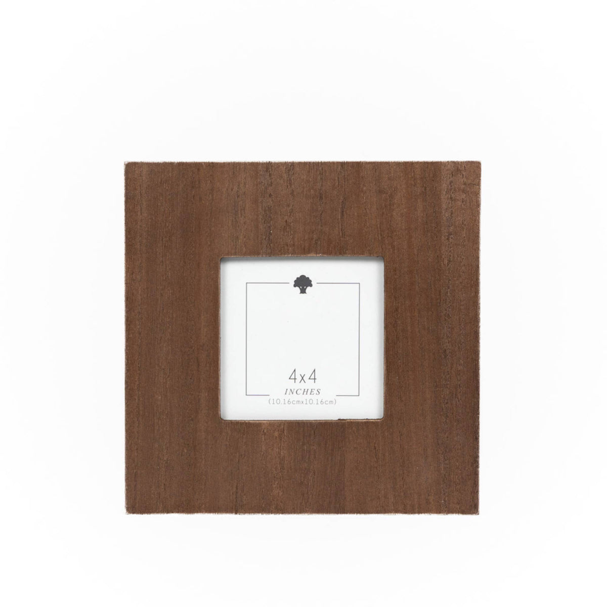 Wood Photo Frame for 4"x 4" Picture , Espresso - 910014