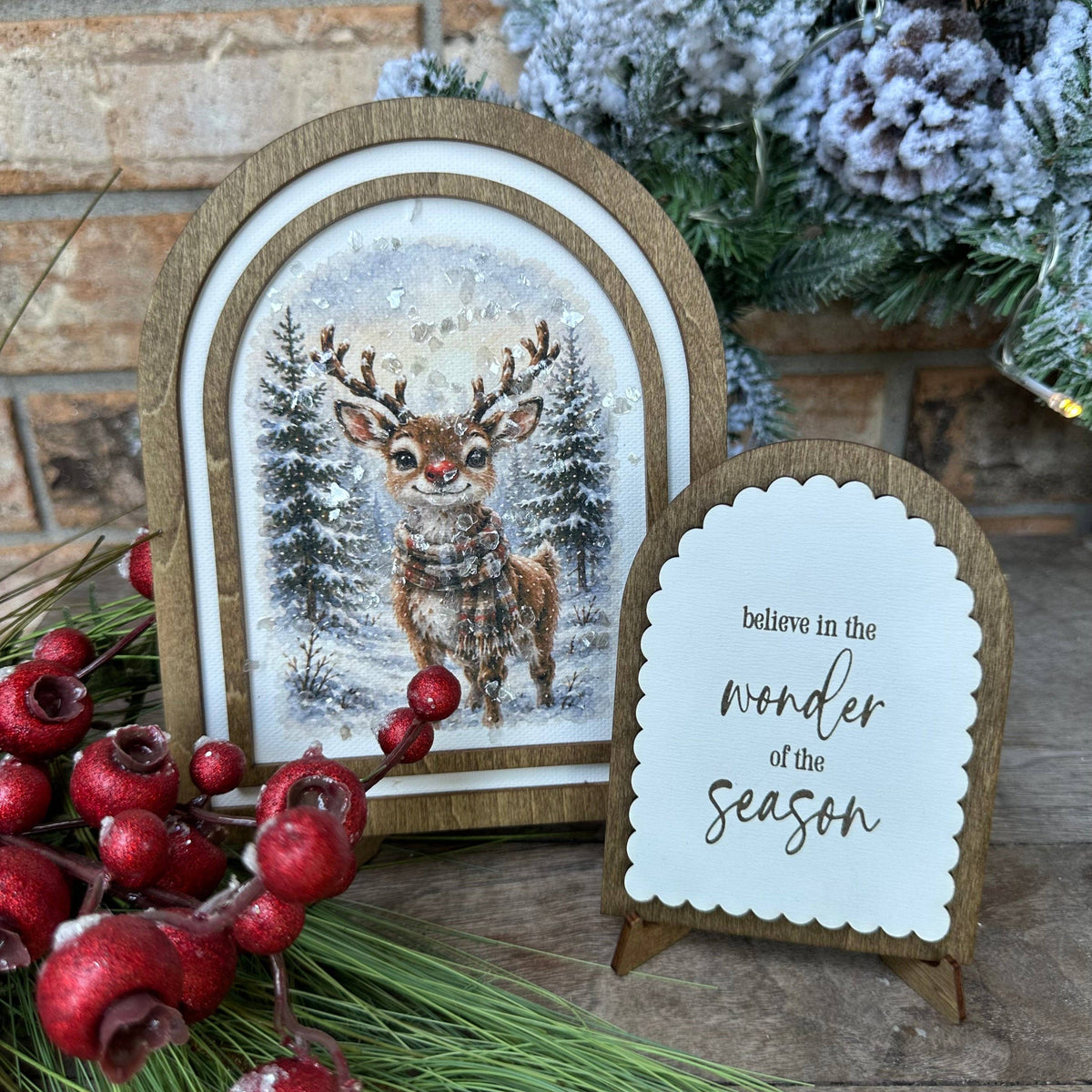 Woodland Red-Nosed Reindeer | Coordinating Set