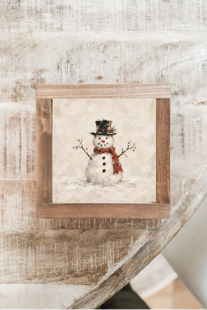 Rustic Snowman | Winter 2026 Wall Art