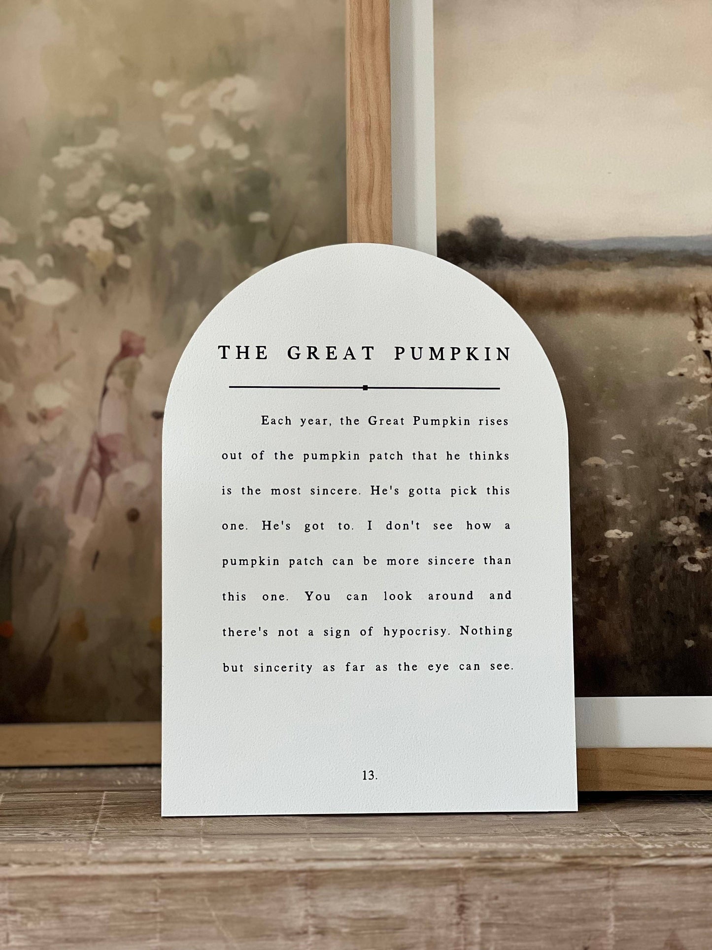 The Great Pumpkin, Arch | Fall Decor, Charlie Brown