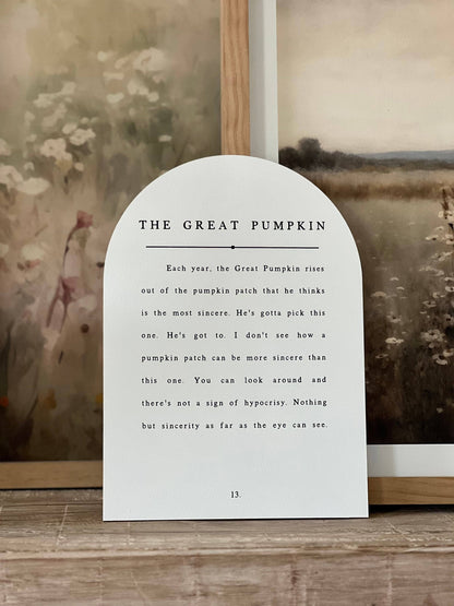 The Great Pumpkin, Arch | Fall Decor, Charlie Brown