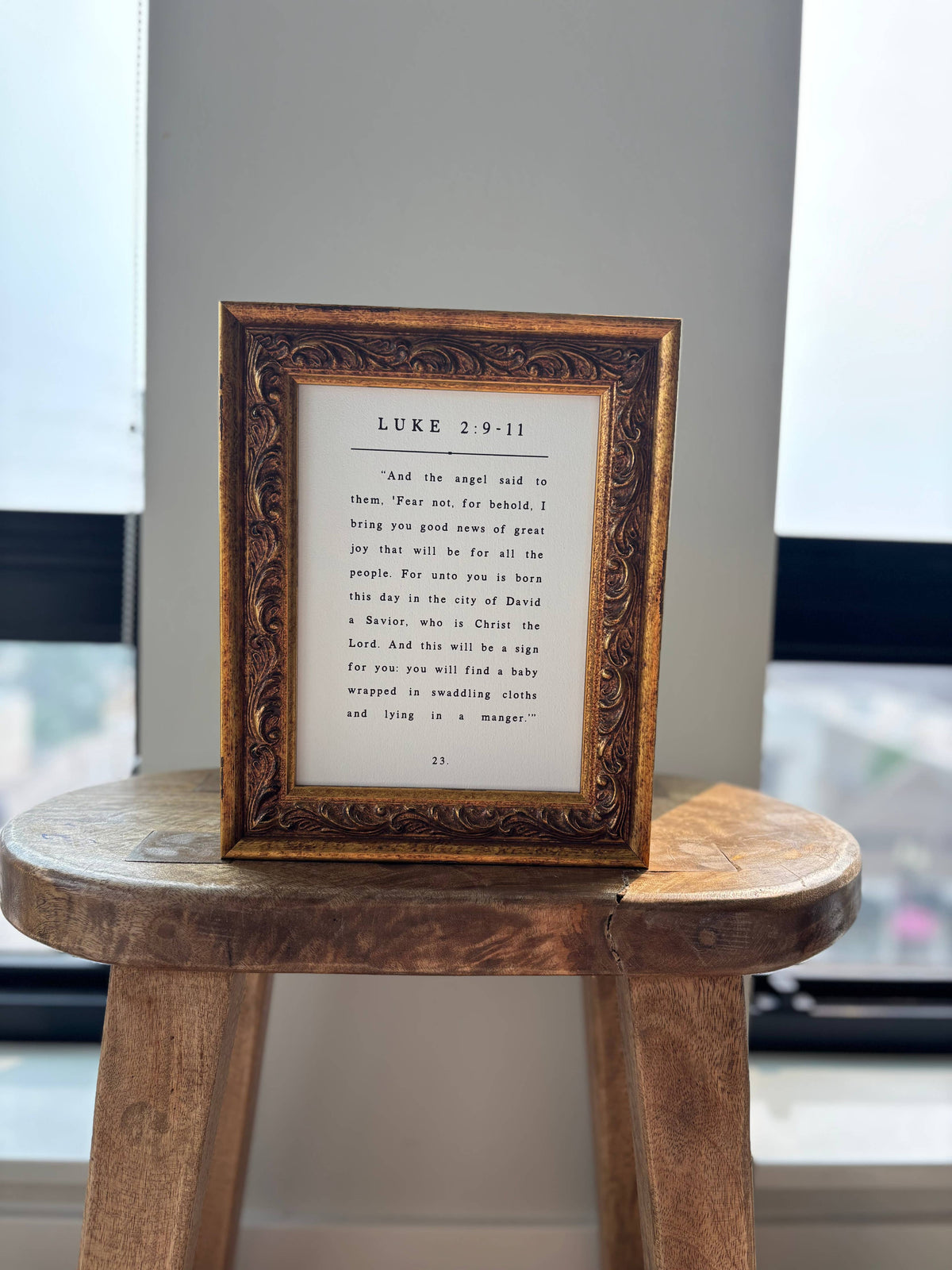 Luke 2 Book Page | Holiday 2026 Antique Wall Art
