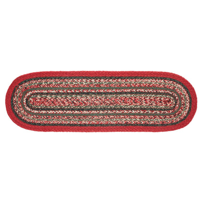 Christmas Braided Oval Table Runner 8x24 Forrester