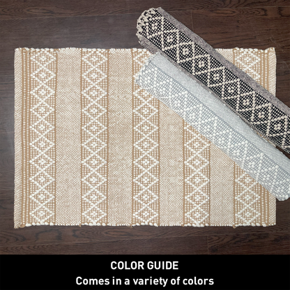 MOROCCO RUNNER RUG, BEIGE-WHITE, 2' x5'.