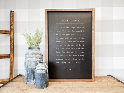 White Luke 2 Book Page | Christmas Wall Decor Christmas Home Decor