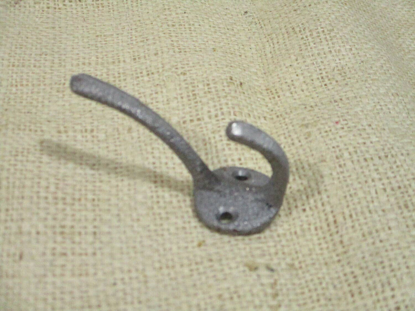 Raw Cast Iron Hook, 3"