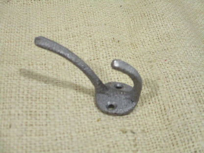 Raw Cast Iron Hook, 3"