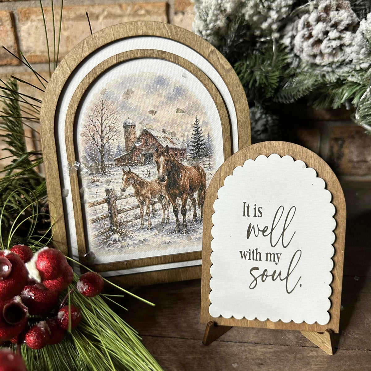 It Is Well Winter Horses | Coordinating Set