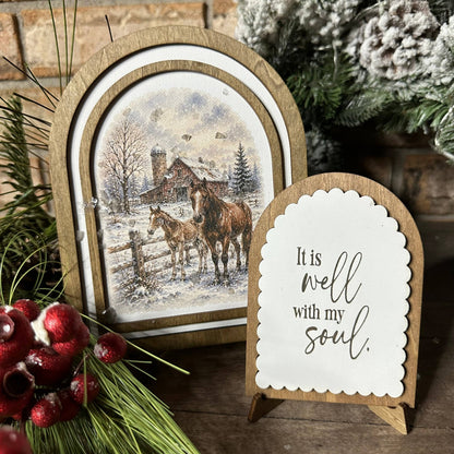 It Is Well Winter Horses | Coordinating Set