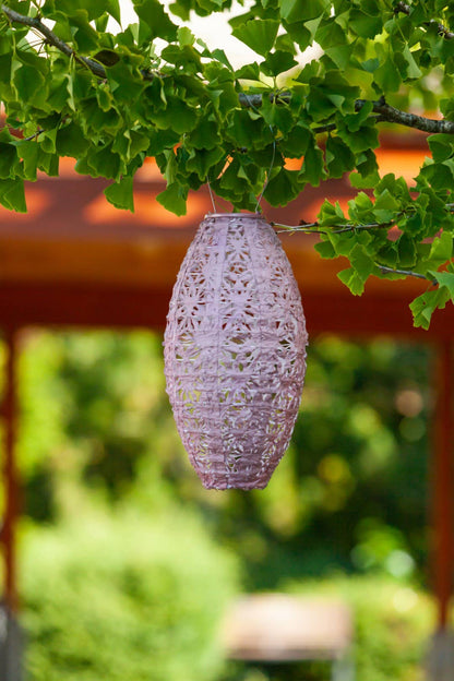 Stella Wildflower Pod 15" Solar Lantern - Blush