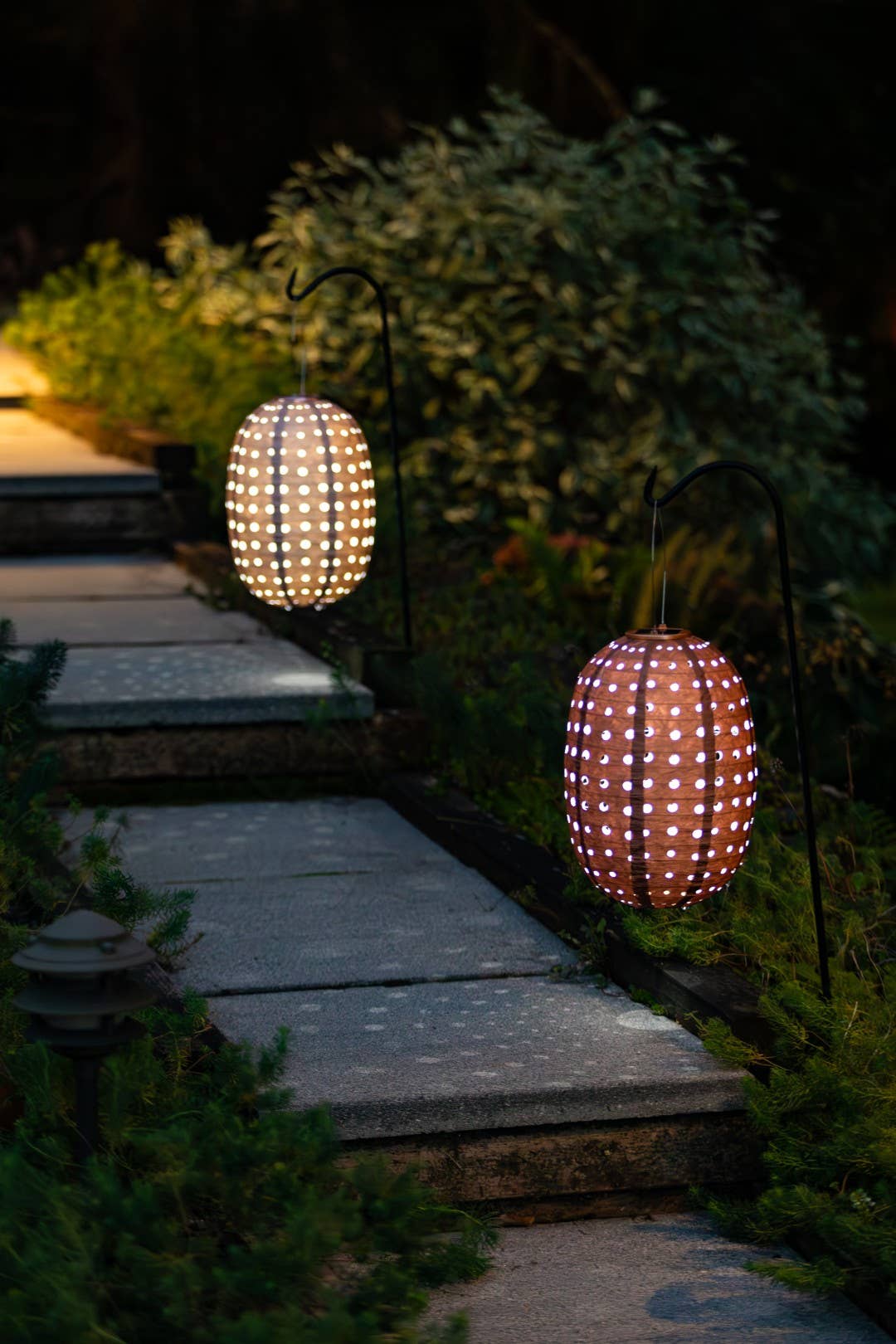 *NEW* Stella Swiss Dot 14" Barrel Solar Lantern -  Copper