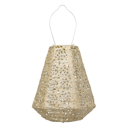 Stella Prism 11" Solar Lantern - Pearl