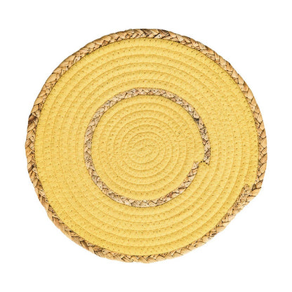 Hand-Woven Heat Resistant Rattan Cotton Rope Placemat