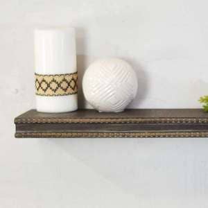 VIP Wood 16 in. Black Rectangular Floating Shelf