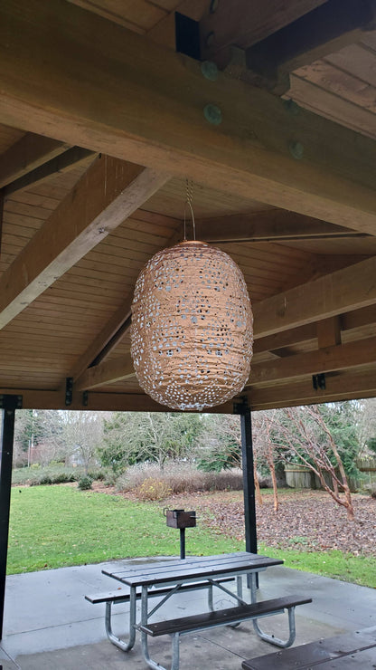 Stella Luxe 14" Barrel Dewdrop Battery Lantern