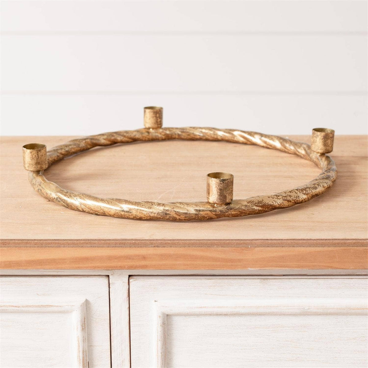 Gold Wreath Candelabra