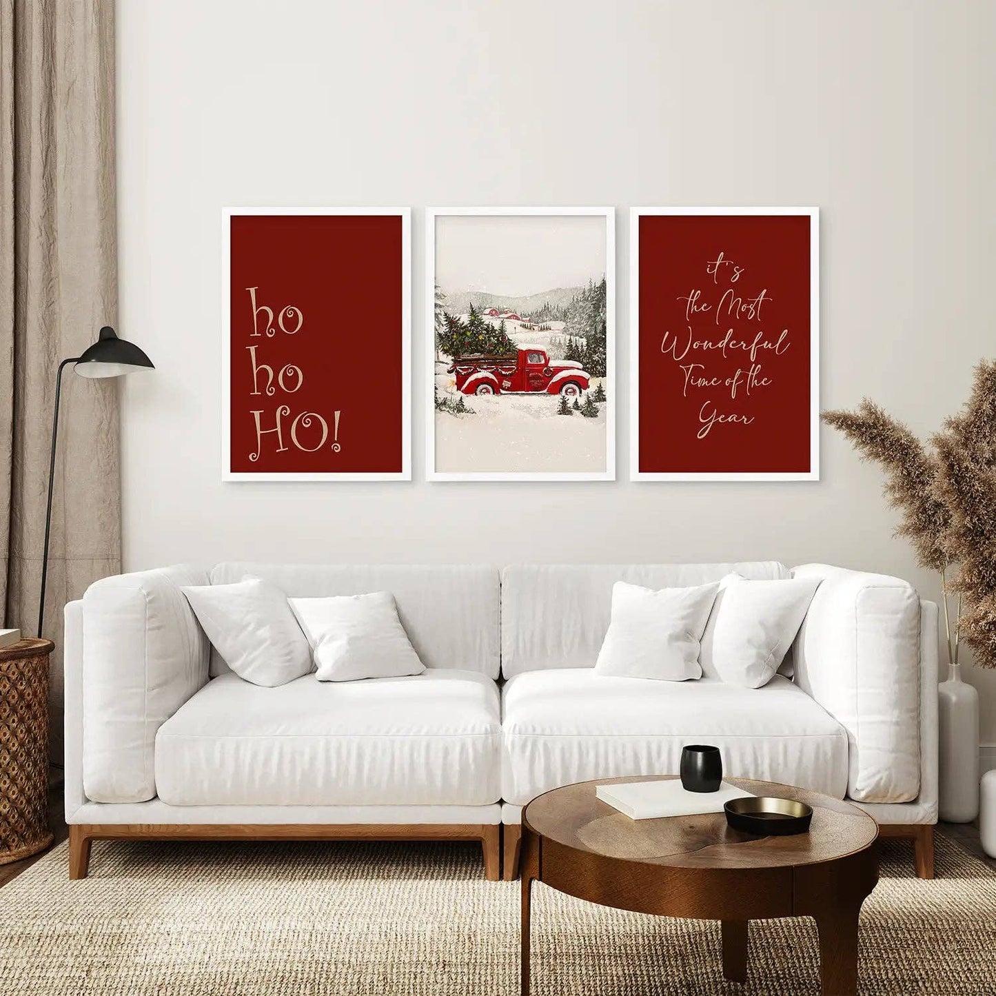 8”x10” Winter Holiday Decoration Art- Set/3-No Frame