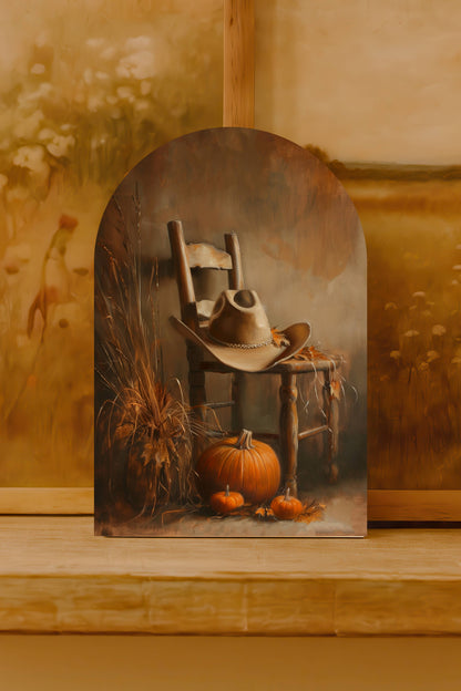 Western Fall Arch Sign