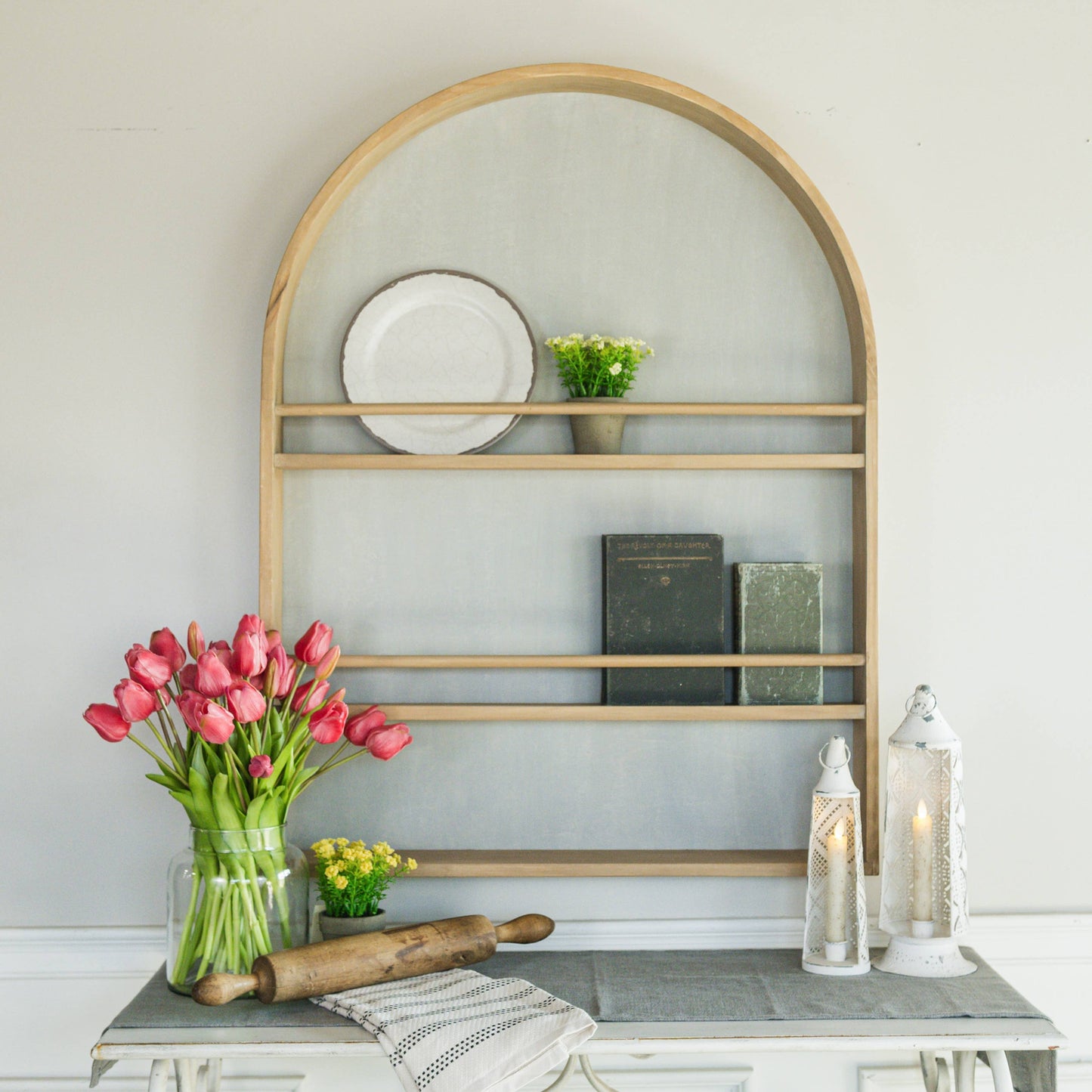 CASSIDY ARCHED WALL SHELF