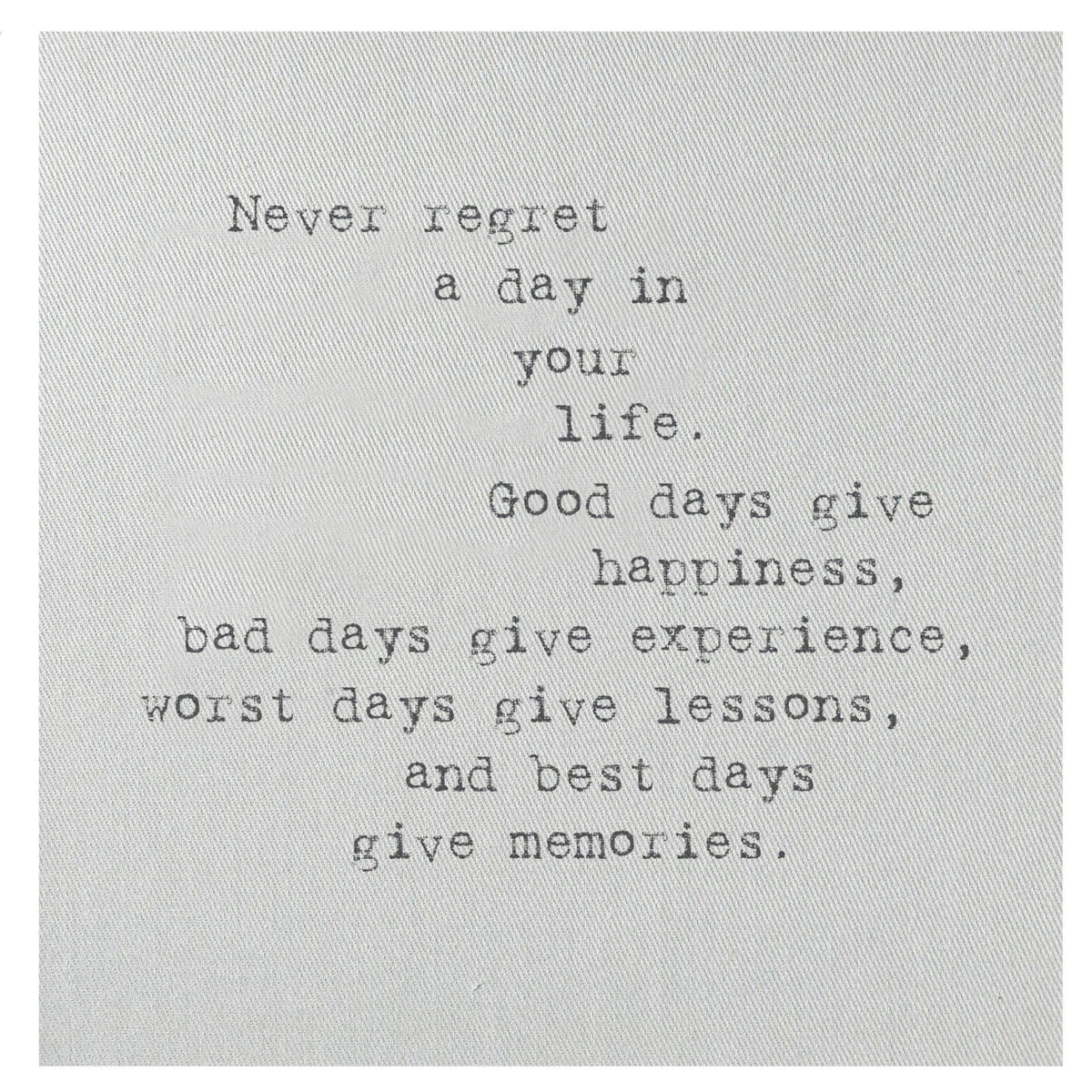 Mini Canvas, Never Regret, Shelf Decor