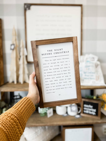 The Night Before Christmas | Christmas Wall Decor