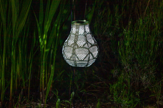 Stella Bulb 8" Solar Lantern - Sage