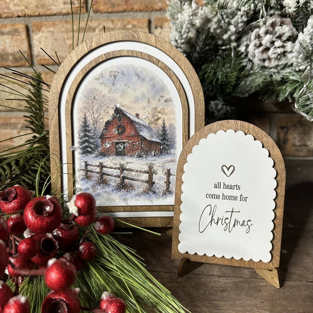 Home for Christmas Red Barn | Coordinating Set