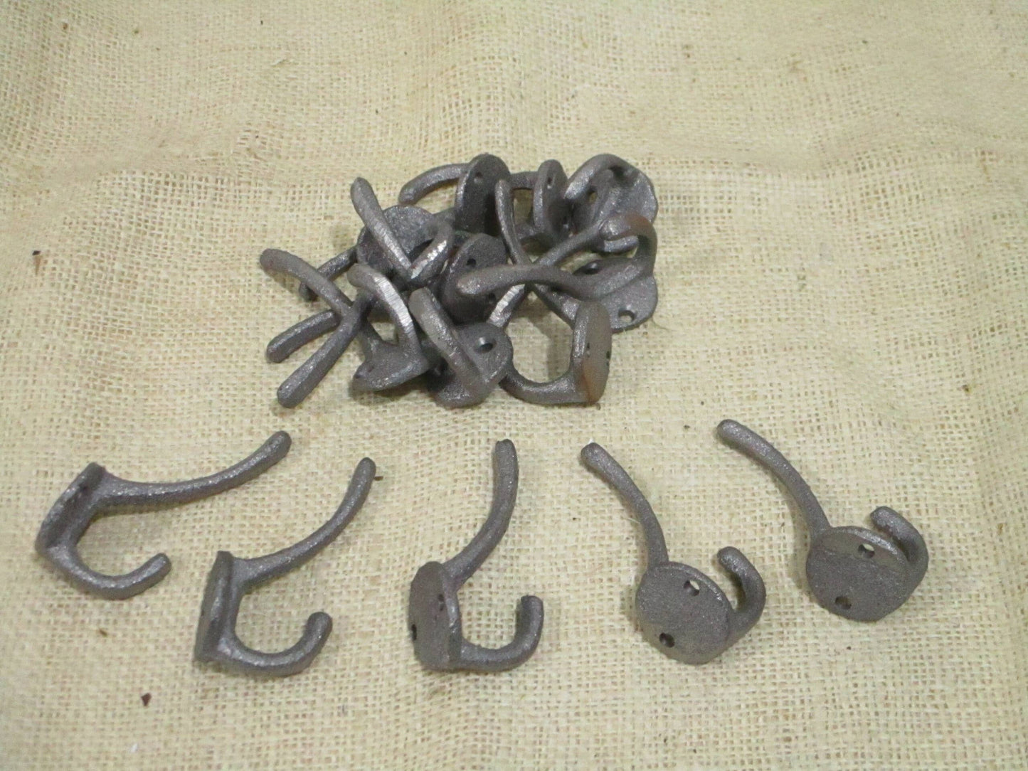 Raw Cast Iron Hook, 3"